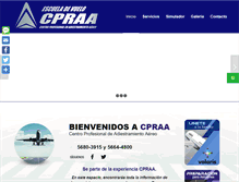 Tablet Screenshot of escueladevuelocpraa.com